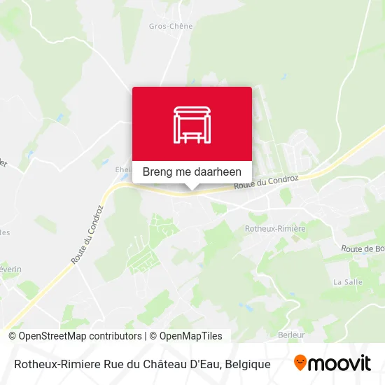 Rotheux-Rimiere Rue du Château D'Eau kaart