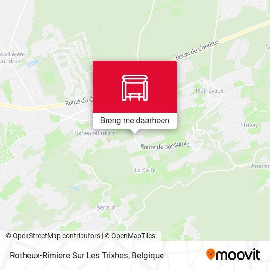 Rotheux-Rimiere Sur Les Trixhes kaart