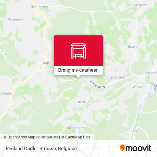 Reuland Oudler Strasse kaart