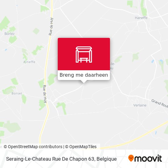 Seraing-Le-Chateau Rue De Chapon 63 kaart