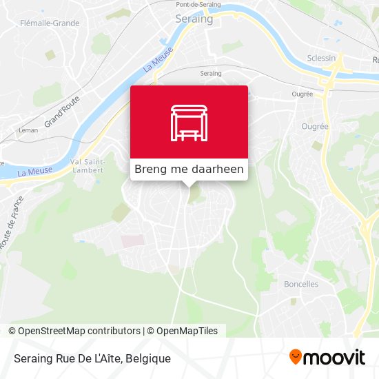 Seraing Rue De L'Aîte kaart