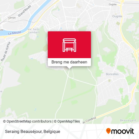 Seraing Beauséjour kaart