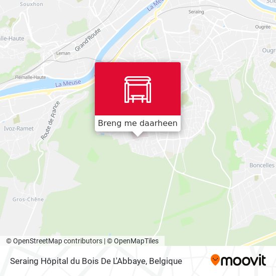 Seraing Hôpital du Bois De L'Abbaye kaart