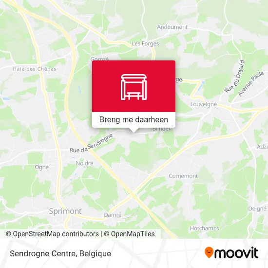 Sendrogne Centre kaart