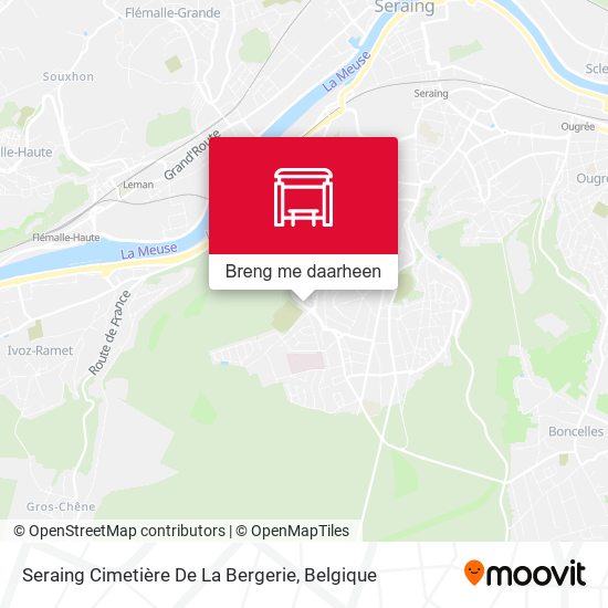 Seraing Cimetière De La Bergerie kaart