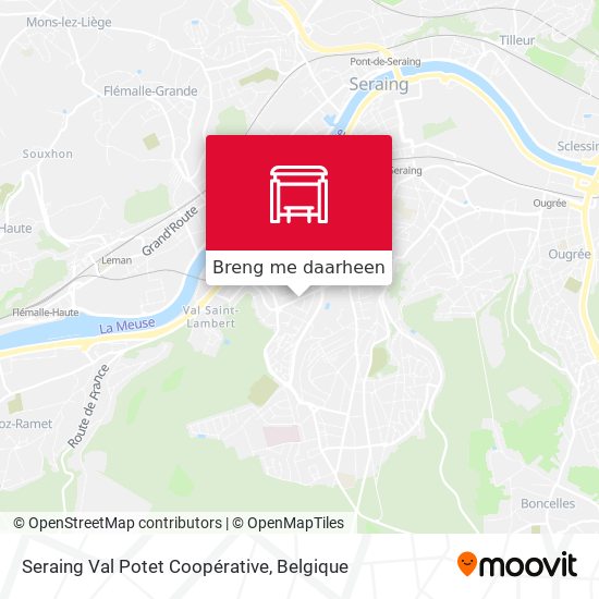 Seraing Val Potet Coopérative kaart