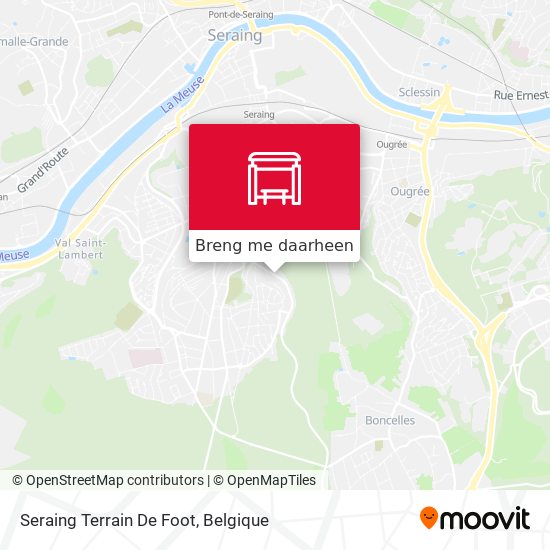 Seraing Terrain De Foot kaart