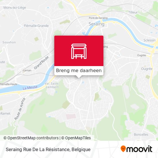 Seraing Rue De La Résistance kaart