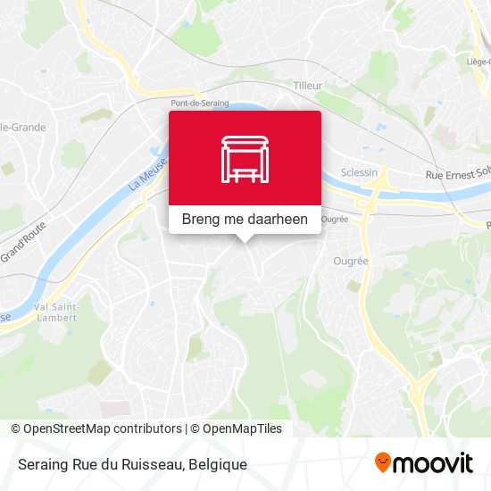 Seraing Rue du Ruisseau kaart