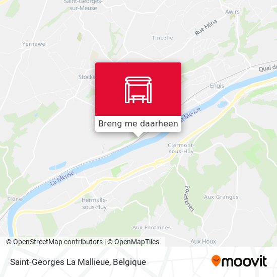 Saint-Georges La Mallieue kaart