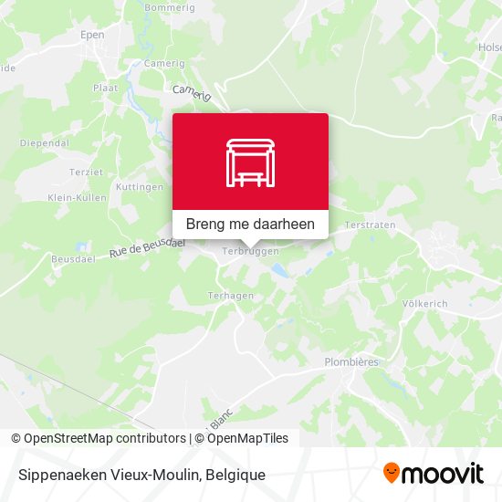 Sippenaeken Vieux-Moulin kaart