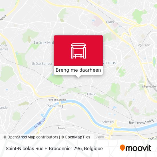 Saint-Nicolas Rue F. Braconnier 296 kaart