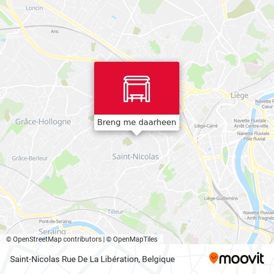Saint-Nicolas Rue De La Libération kaart
