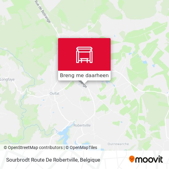 Sourbrodt Route De Robertville kaart