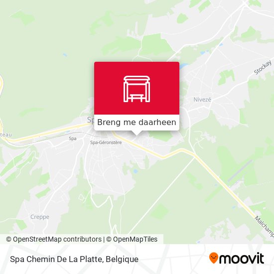 Spa Chemin De La Platte kaart