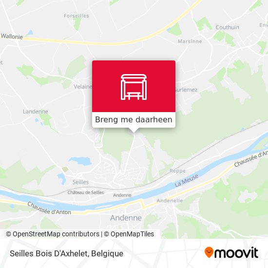 Seilles Bois D'Axhelet kaart