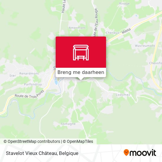 Stavelot Vieux Château kaart