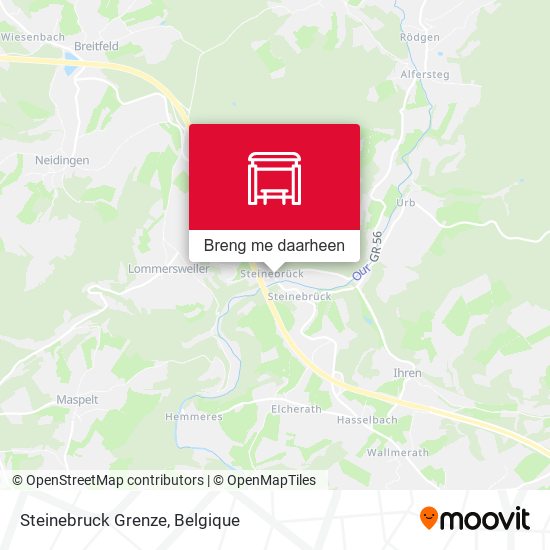 Steinebruck Grenze kaart