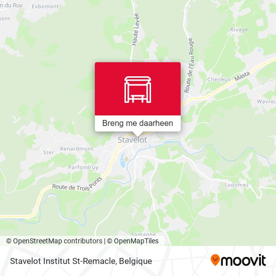 Stavelot Institut St-Remacle kaart