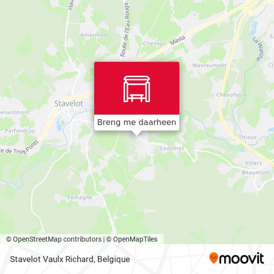 Stavelot Vaulx Richard kaart