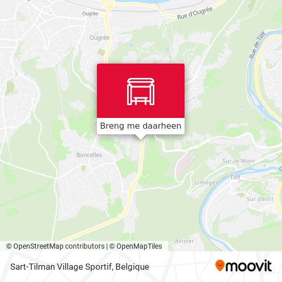 Sart-Tilman Village Sportif kaart