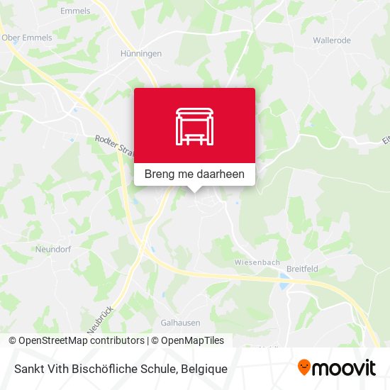 Sankt Vith Bischöfliche Schule kaart