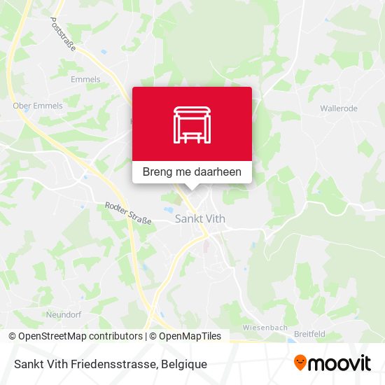 Sankt Vith Friedensstrasse kaart