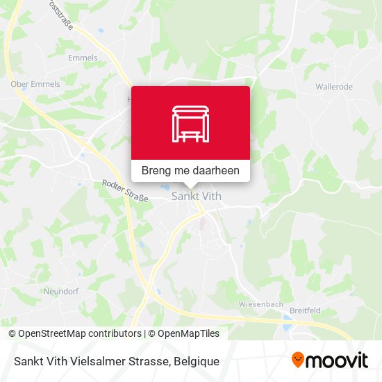 Sankt Vith Vielsalmer Strasse kaart