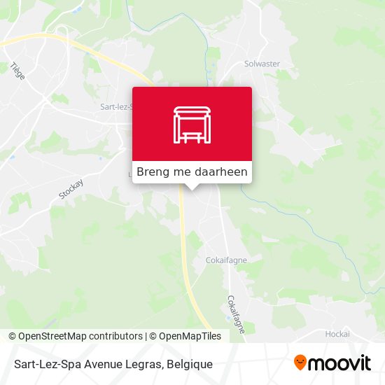 Sart-Lez-Spa Avenue Legras kaart
