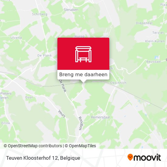 Teuven Kloosterhof 12 kaart