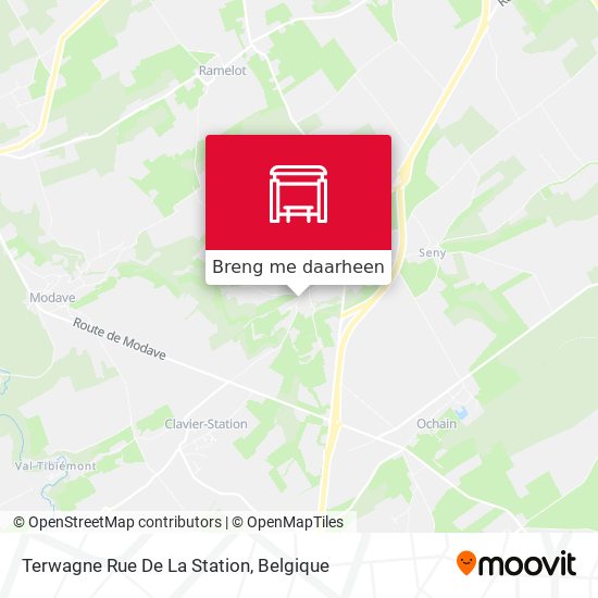 Terwagne Rue De La Station kaart