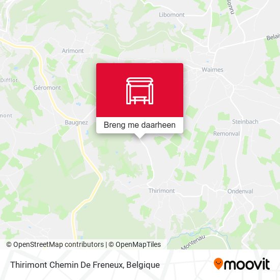 Thirimont Chemin De Freneux kaart
