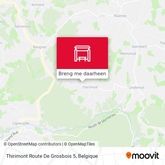 Thirimont Route De Grosbois 5 kaart