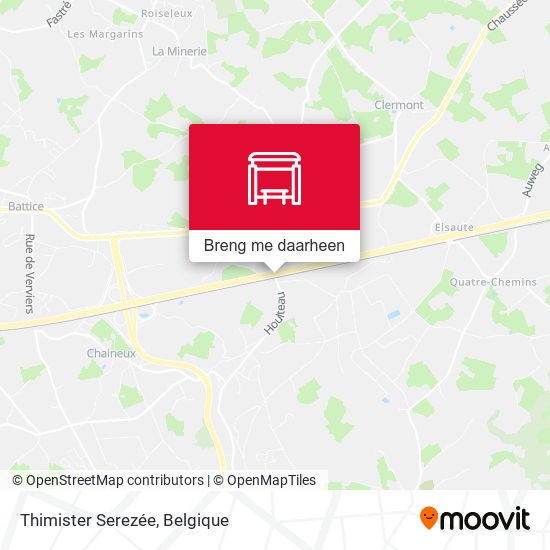 Thimister Serezée kaart