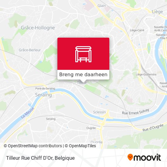 Tilleur Rue Chiff D'Or kaart