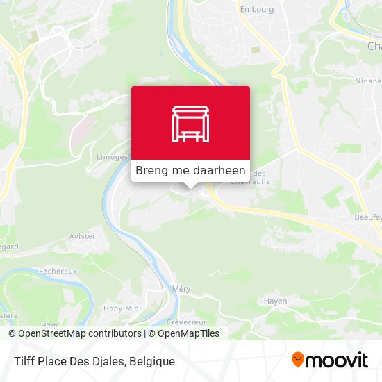 Tilff Place Des Djales kaart