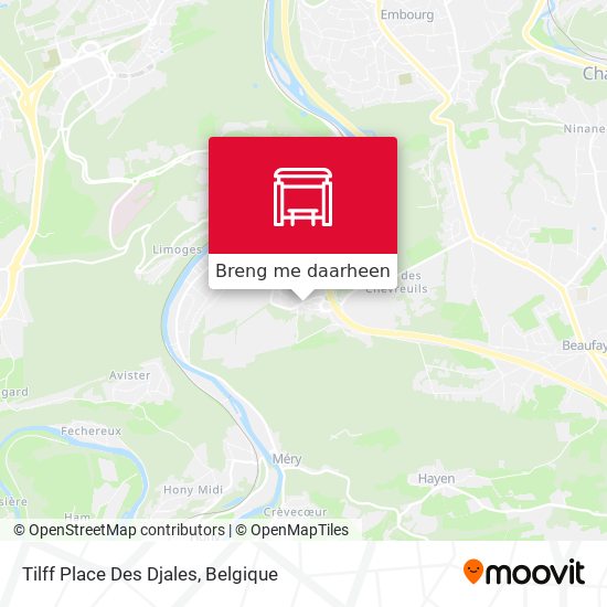 Tilff Place Des Djales kaart