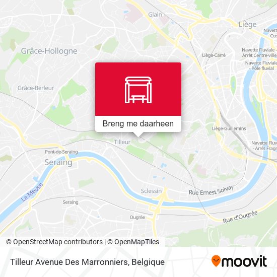 Tilleur Avenue Des Marronniers kaart