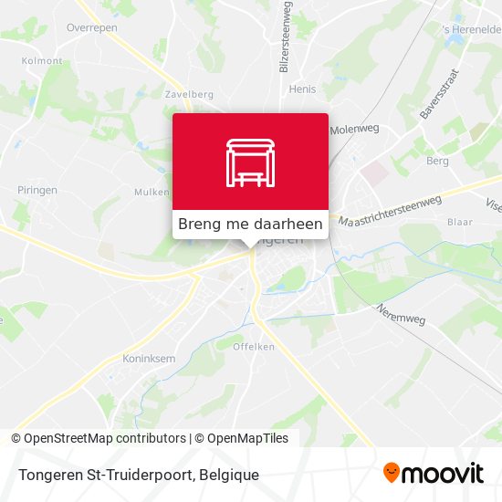 Tongeren St-Truiderpoort kaart