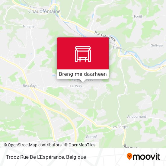 Trooz Rue De L'Espérance kaart