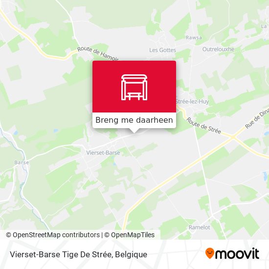 Vierset-Barse Tige De Strée kaart