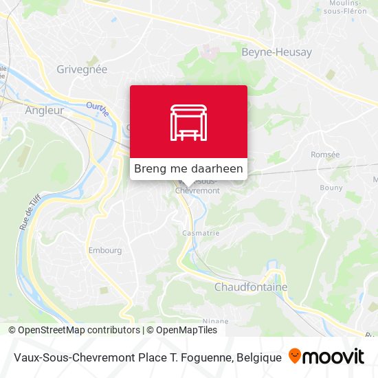 Vaux-Sous-Chevremont Place T. Foguenne kaart