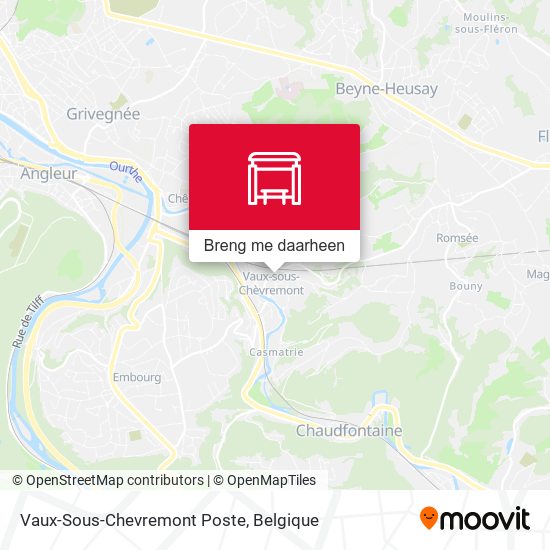 Vaux-Sous-Chevremont Poste kaart