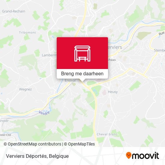 Verviers Déportés kaart
