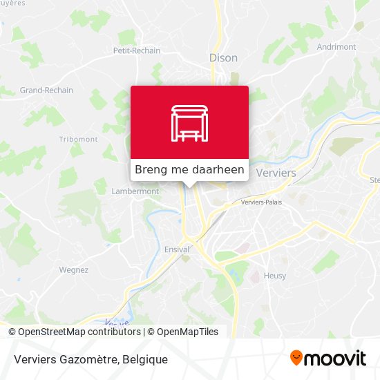 Verviers Gazomètre kaart