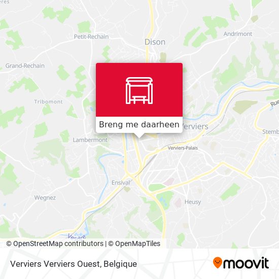Verviers Verviers Ouest kaart