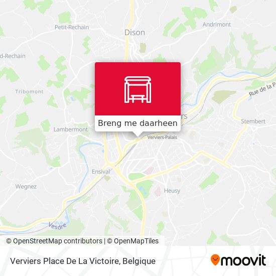 Verviers Place De La Victoire kaart