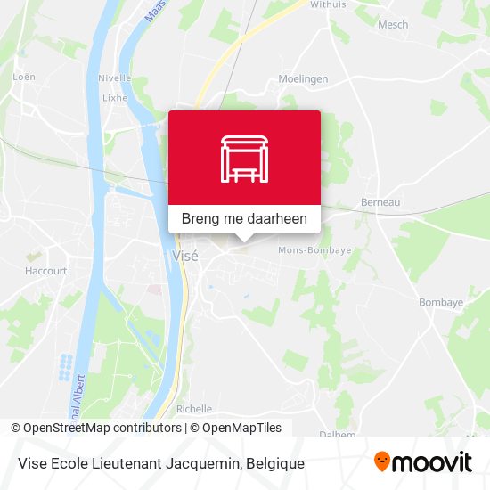 Vise Ecole Lieutenant Jacquemin kaart