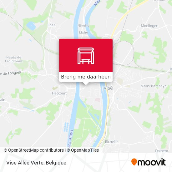 Vise Allée Verte kaart