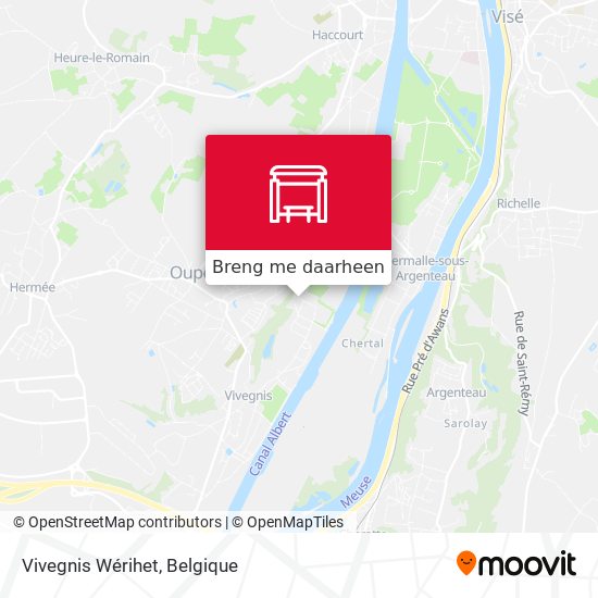Vivegnis Wérihet kaart
